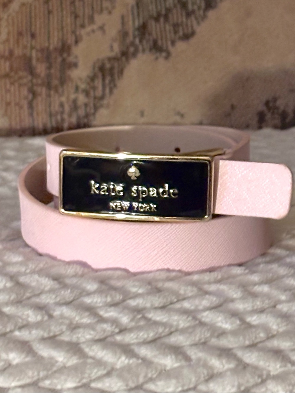 Gorgeous Kate Spade Pink Leather Buckle Belt!